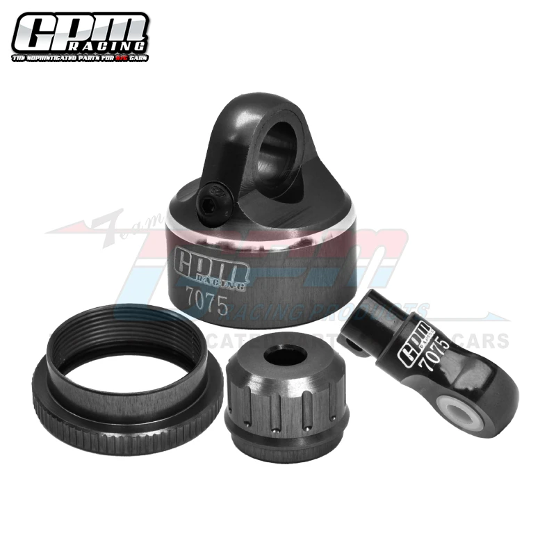 GPM alumínio 7075 tampa de choque e conjunto de extremidade de choque para motocicleta LOSI 1/4 Promoto-MX