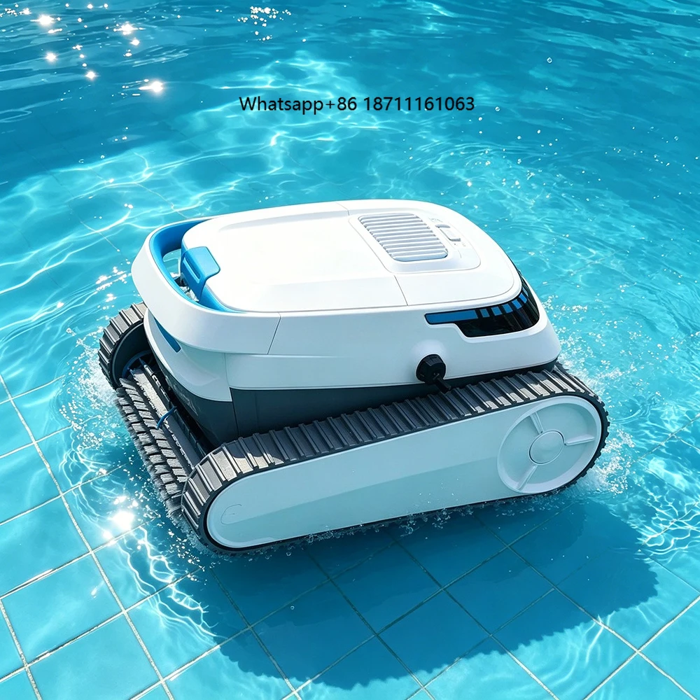 Stock Cordless Swimming Pool Robot Cleaner Automatic Wall Climbing Waterline Smart Underwater Robotic Pool Cleaning