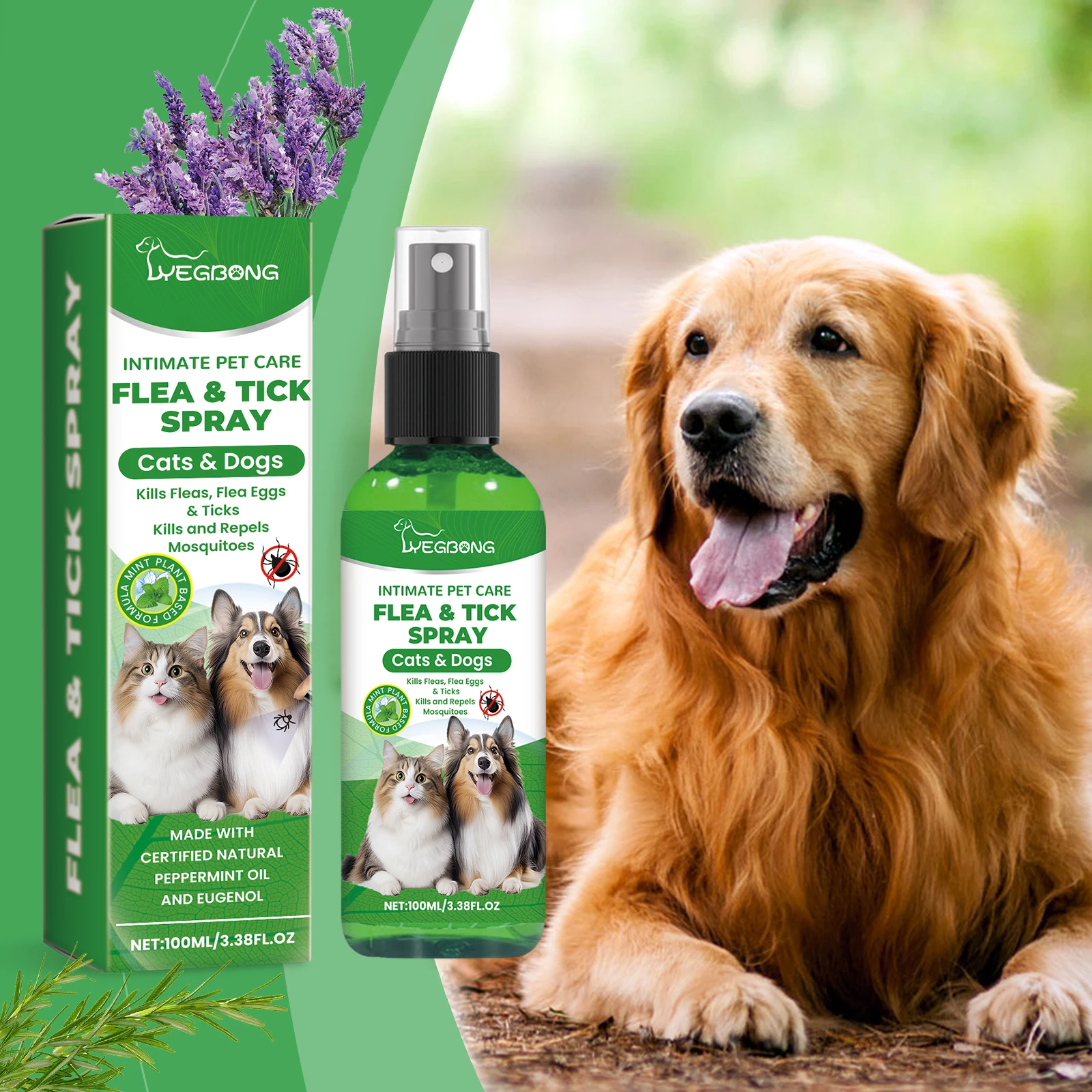 Spray para eliminar ácaros, gatos, perros, asesino de pulgas, alivio de la picazón, elimina las garrapatas, tratamientos de alergias para gatos, antipolidos, insectos, cuidado de la piel de mascotas