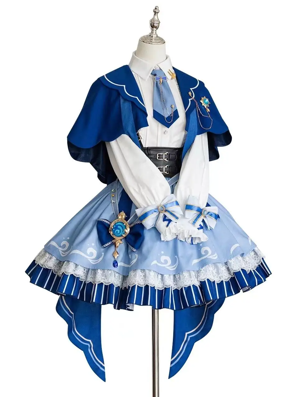 Japan COS Genshin Impact Focalors Furina Cosplay Kostuum Hot Game Furina de Fontaine School Halloween Dans Rollenspel