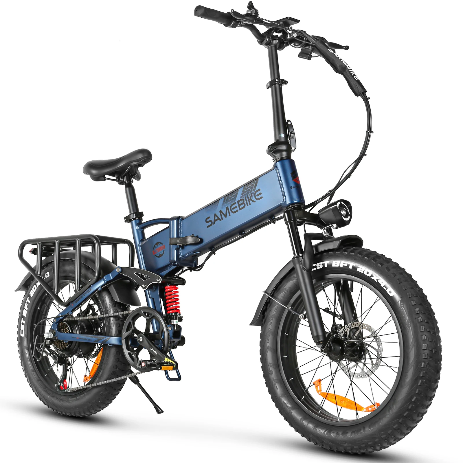 RS-A02 PRO E-bike 48V15AH Batterij Dubbele Vering Opvouwbare Elektrische Fiets 20-Inch Band All Terrain Elektrische Fiets