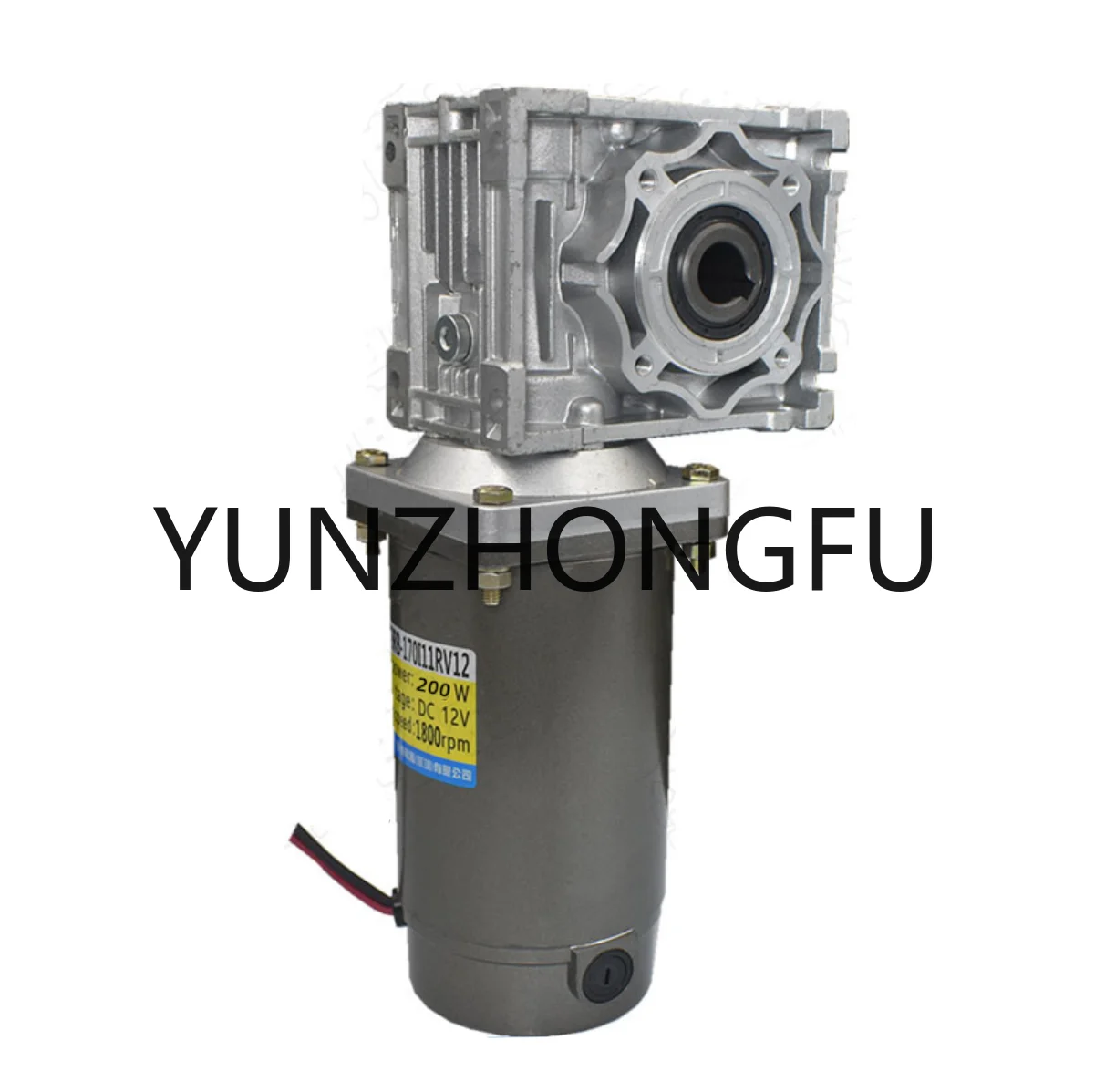 Worm Gear reducer, high torque, multi-speed, speed ratio, adjustable speed 400W 500W 12V 24V 48V  DC motor + RV40