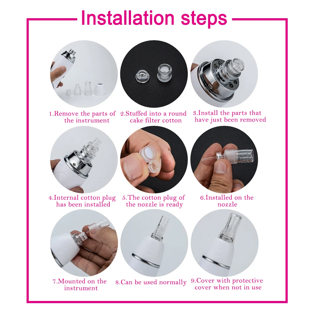 電動黒ずみ除去真空吸引器 毛穴吸引器 黒ずみ除去器 スキンケアツールキット 3段階吸引力 黒ずみ除去 毛穴ケア