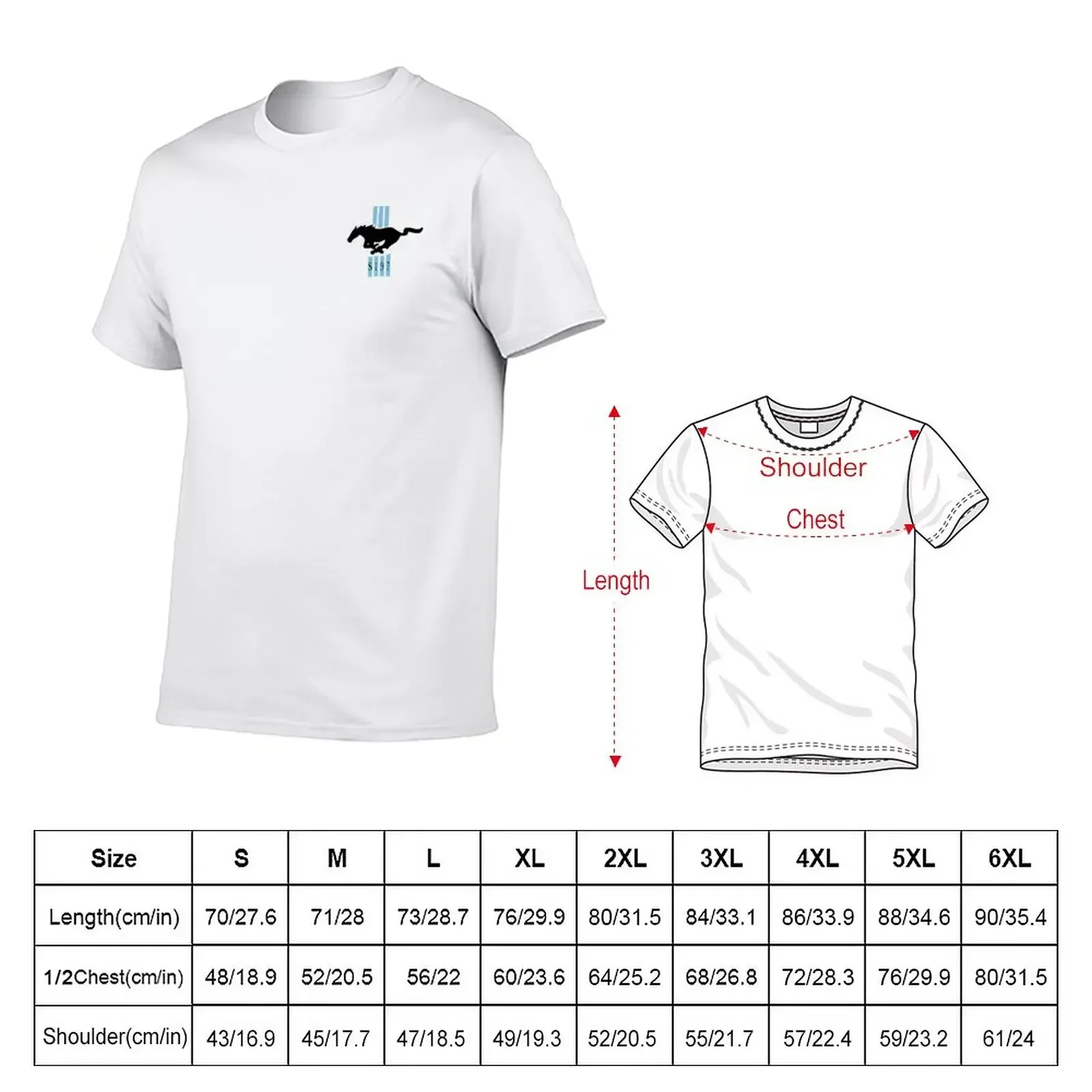 Generic S197 Mustang Logo T-Shirt customs design your own tops cute tops oversized t shirt men