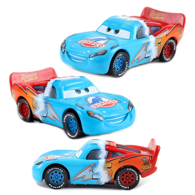 Coches 3 Disney Pixar Cars dibujos animados dos colores carreras Metal Diecast coche de juguete 1:55 Lightning McQueen regalo de cumpleaños juguetes para niños