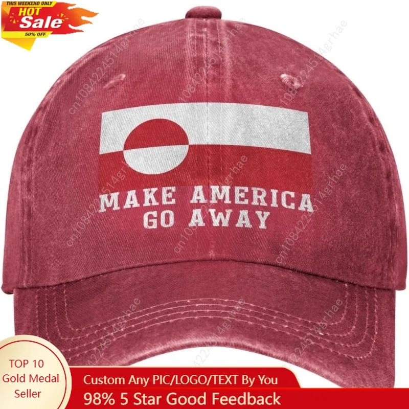 

Кепки с надписью "Make America Go Away" для мужчин и женщин из Гренландии.
