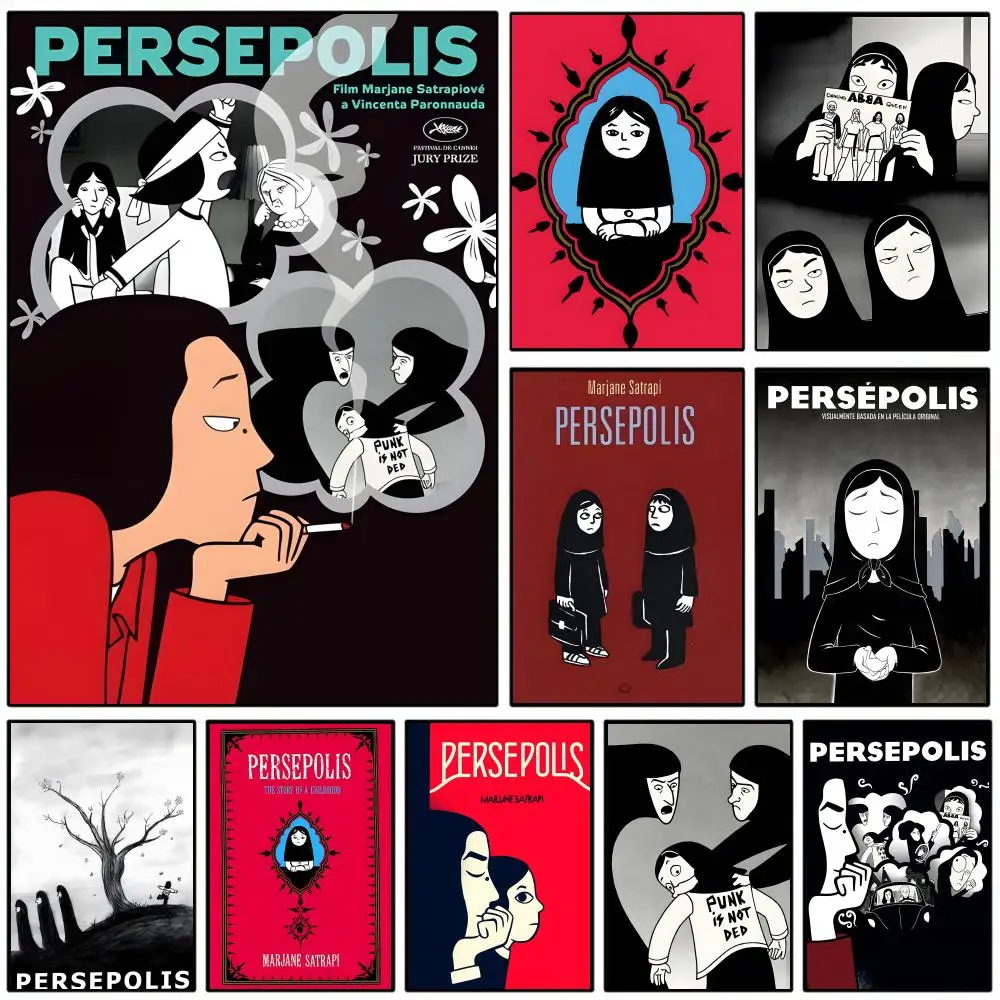 P-Persepolis Poster Self-adhesive Art Waterproof Paper Stick