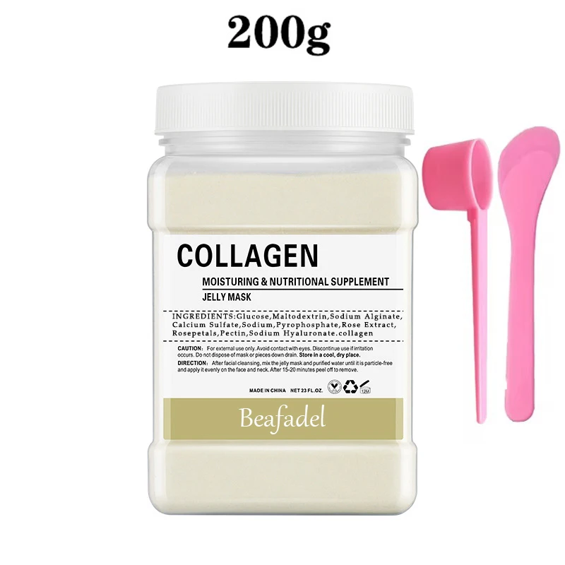 650 g Gelee-Maskenpulver, Rosenmasken, abziehbare hydroklastische Kristallkollagen-Gesichtsgelee-Maske für das Gesicht