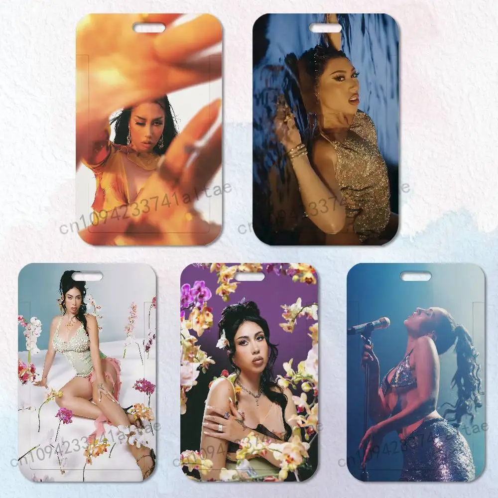 

K-Kali U-Uchis Singer Badge Holder Pass Bus Work Card Cover Chest Pocket Students Gift ID Card Holder