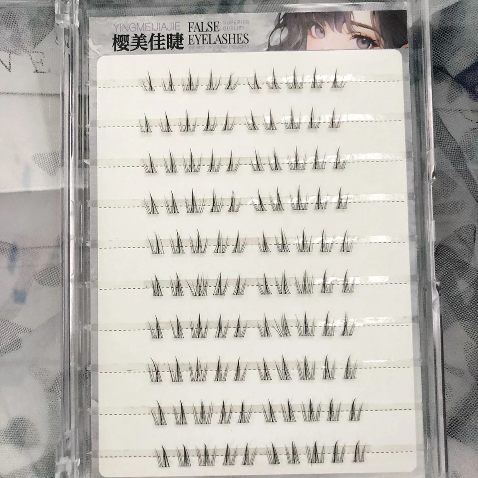 لا الغراء عباد الشمس نمط الرموش الصناعية الألياف السوداء 5-7 مللي متر مختلط C حليقة للرموش السفلية ذات المظهر الطبيعي