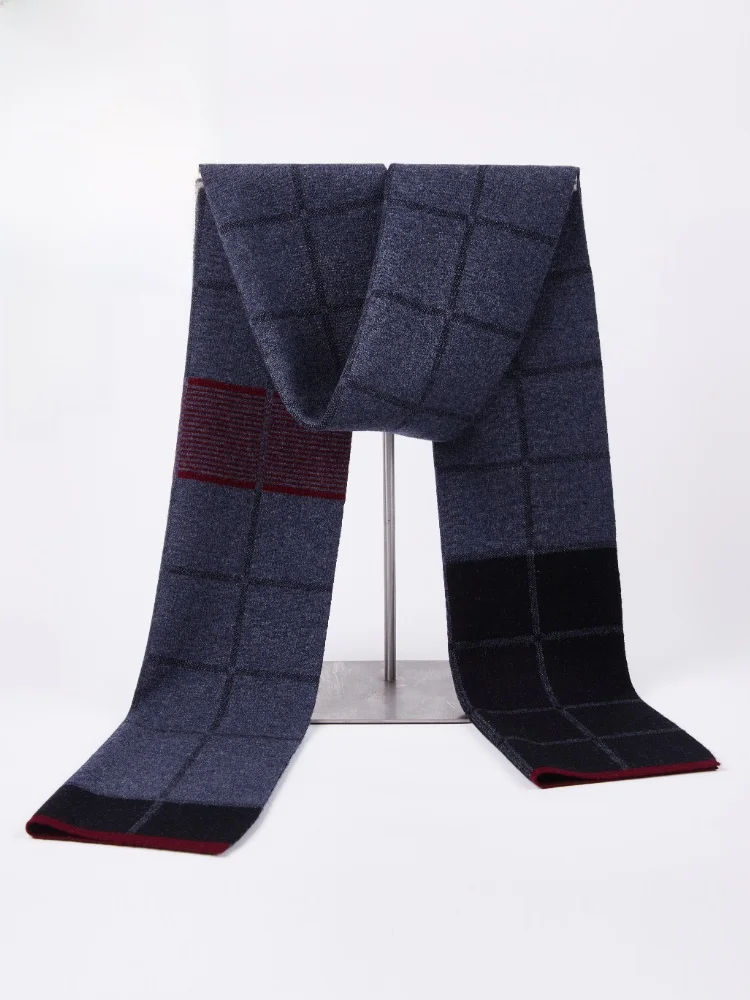 eordos-100-pure-wool-scarf-men's-casual-thick-warm-plaid-neck-warmer-birthday-gift-korean-style-winter-fashion-accessories
