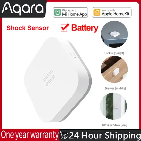 아카라 스마트 진동 충격 센서 – Zigbee 기반 모션 및 충격 감지 알람, Xiaomi Mijia 스마트 홈 호환, 내장 자이로 센서 포함
