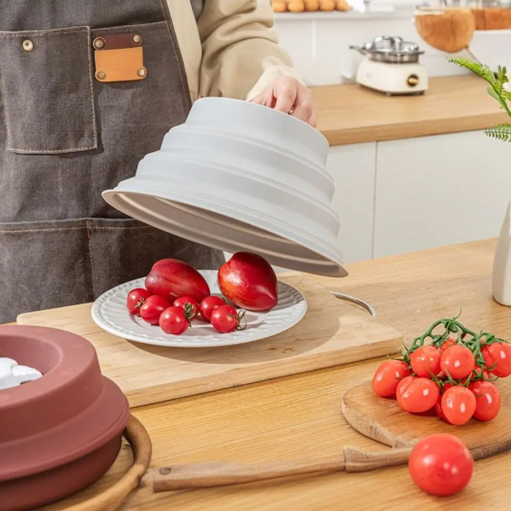 Silicone Magnetic Microwave Splatter Cover Folding Splash-proof Microwave Splash Guard Anti-scalding Handle