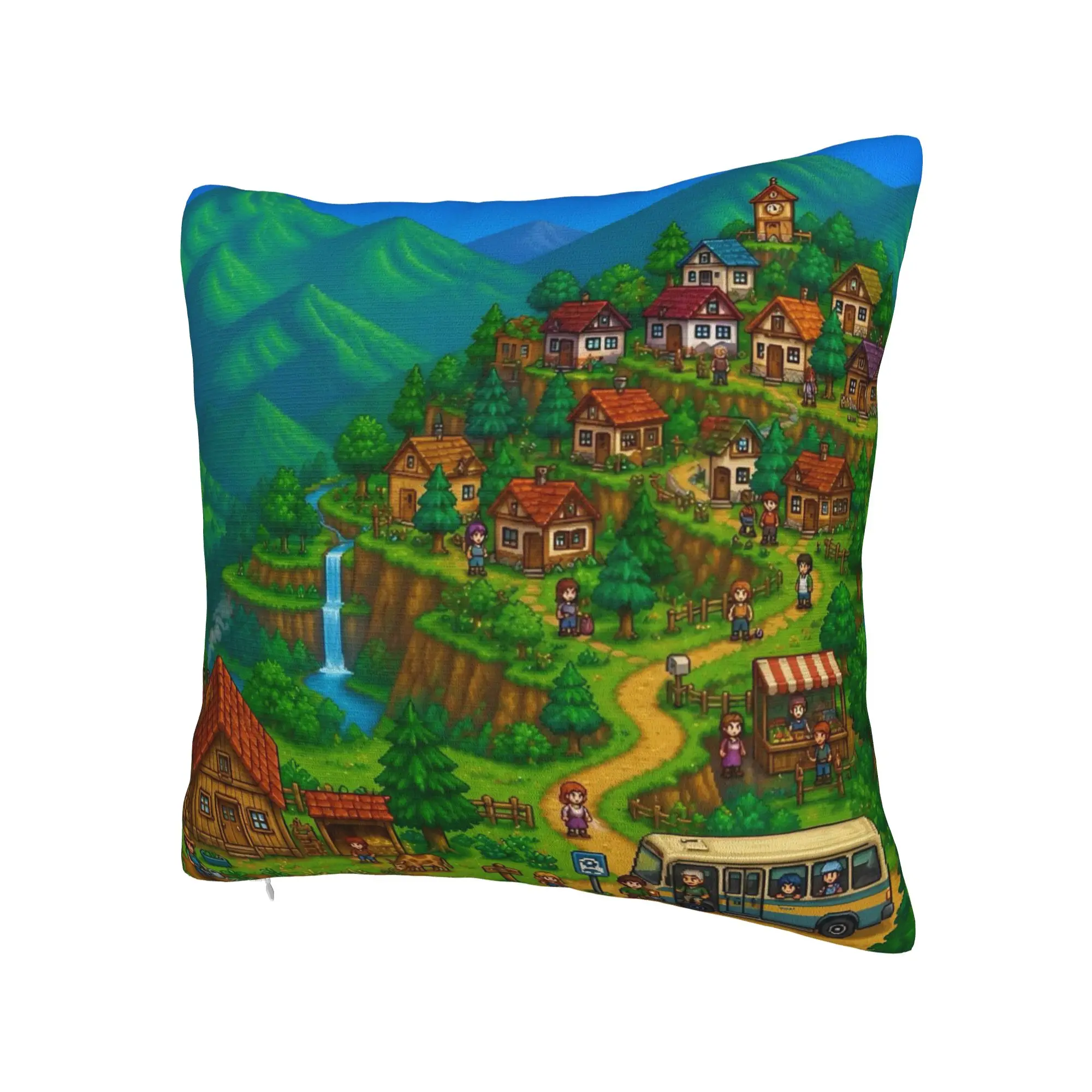 Decorative Pillow Covers Stardew Valley Animals Merchandise Home  Throw Pillow Case Cover Square Style Multiple Sizes