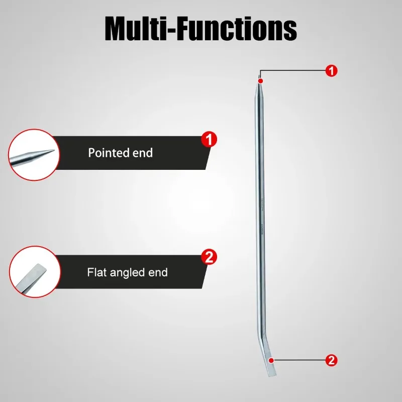 T109402 Titanium Pry Bar  Professional Grade Multi-purpose Crowbar New Corrosion Resistant Titanium Alloy