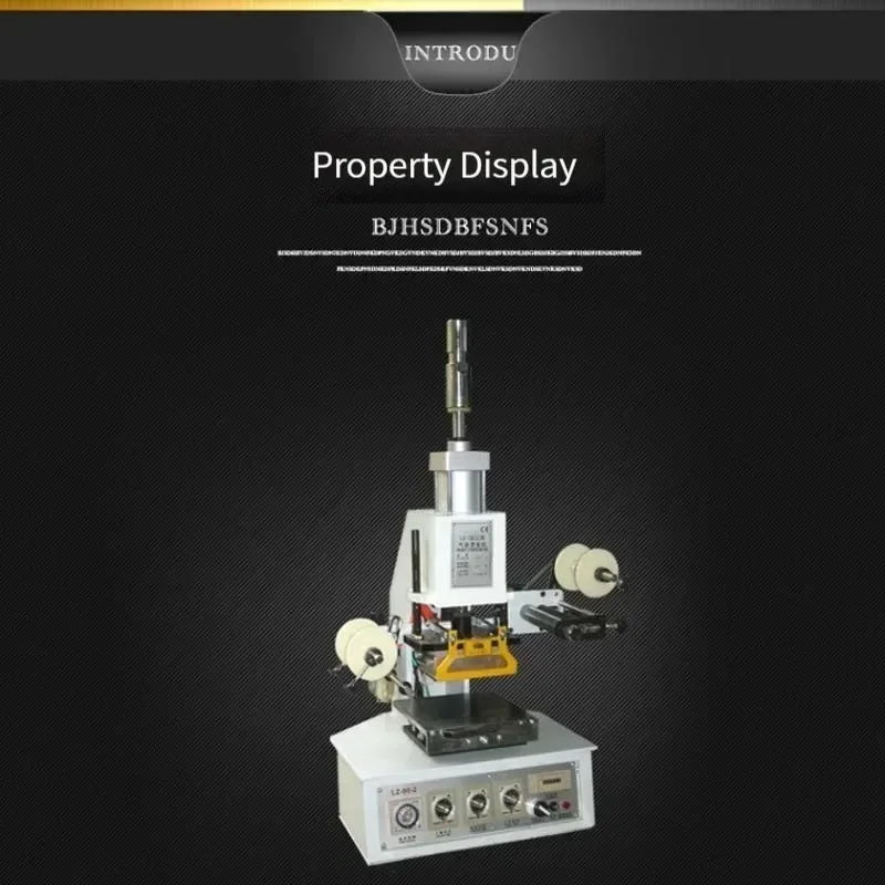New Pneumatic Hot Stamping Machine Automatic Digital Hot Stamping Machine Indentation Transfer Logo Adjustable Workbench