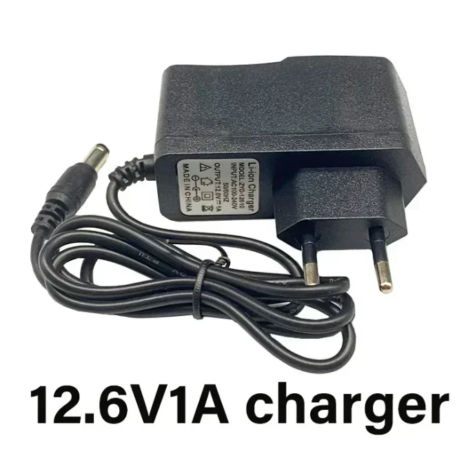 

12.6V 1A 18650 Lithium Battery Charger 12V 1A Screwdriver Portable Wall battery pack DC 5.5 * 2.1MM EU US Plug Power Adapter.