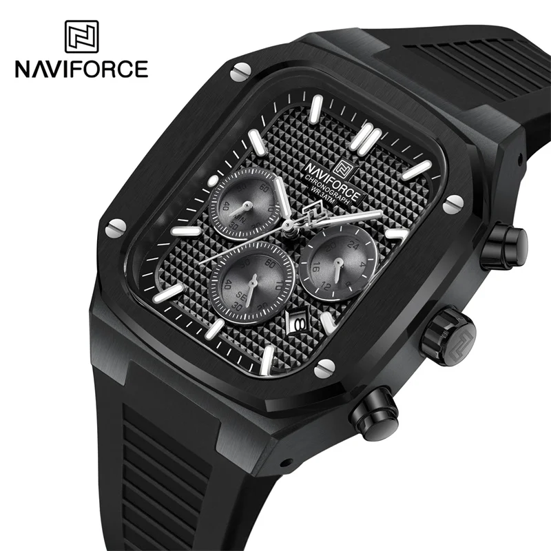 NAVIFORCE Brand 2023 New Men\'s Watches Luxury Date Chronograph Quartz Wristwatches Waterproof Luminous Clock Relogio Masculino