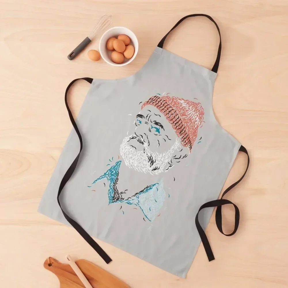 

Zissou of Fish Apron Kitchen Things Waterproof Kitchen For Women Dress cleanings Apron