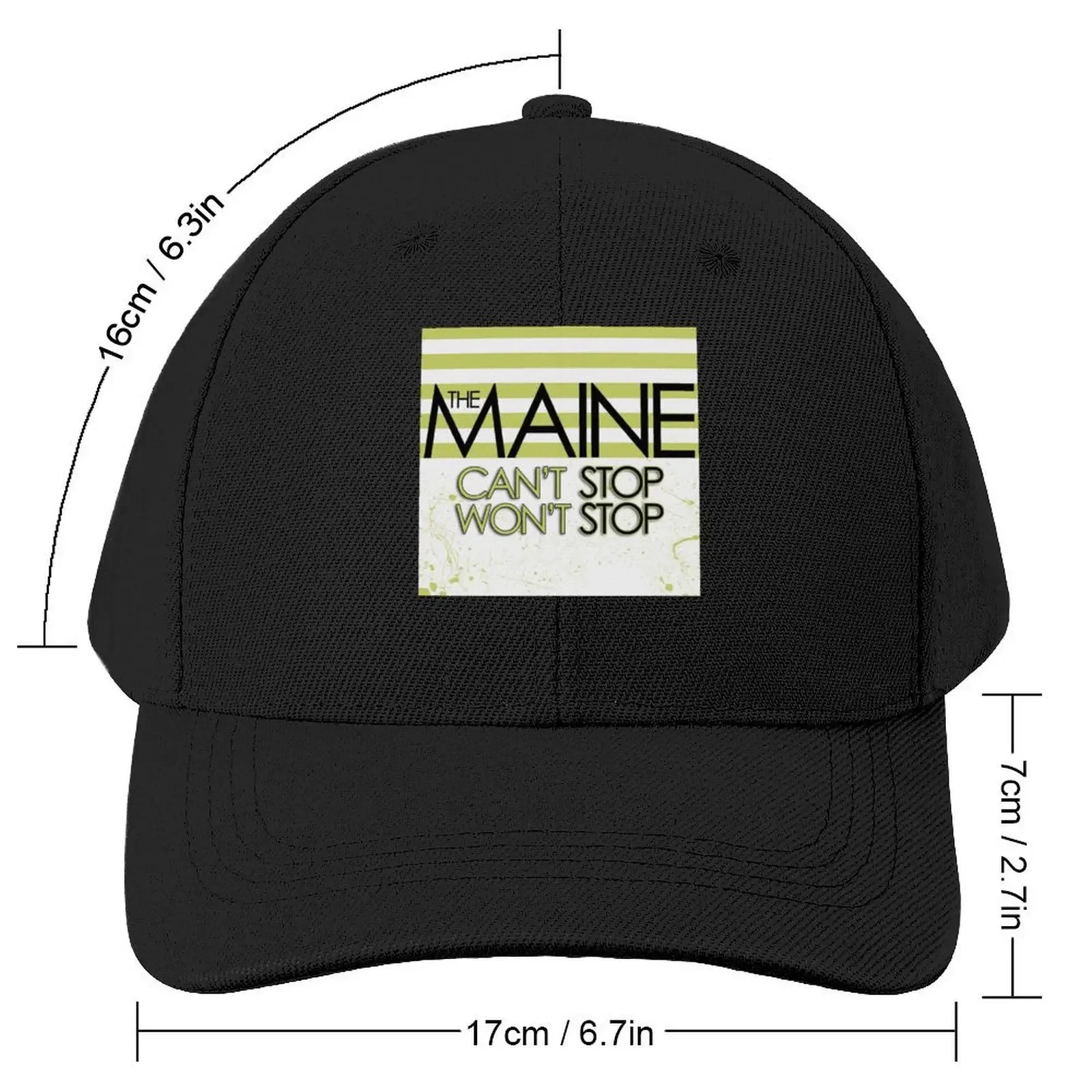 The Maine cant stop wont stop Baseball Cap party Hat Beach Outing Sunhat Hat Luxury Brand Golf Wear Men Women's