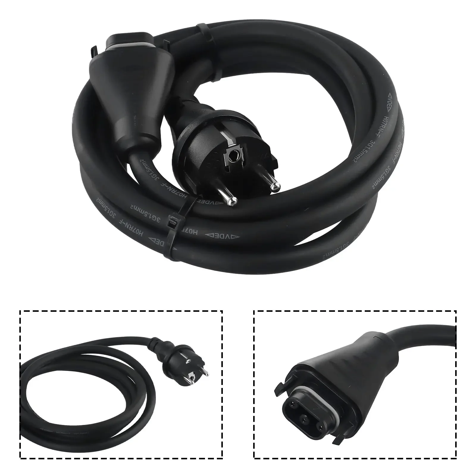 2M For Hoymiles HMS Connection Cable Field Connector Plug&Play Rubber Hose Cable Reliable Accessory Cable for PV System