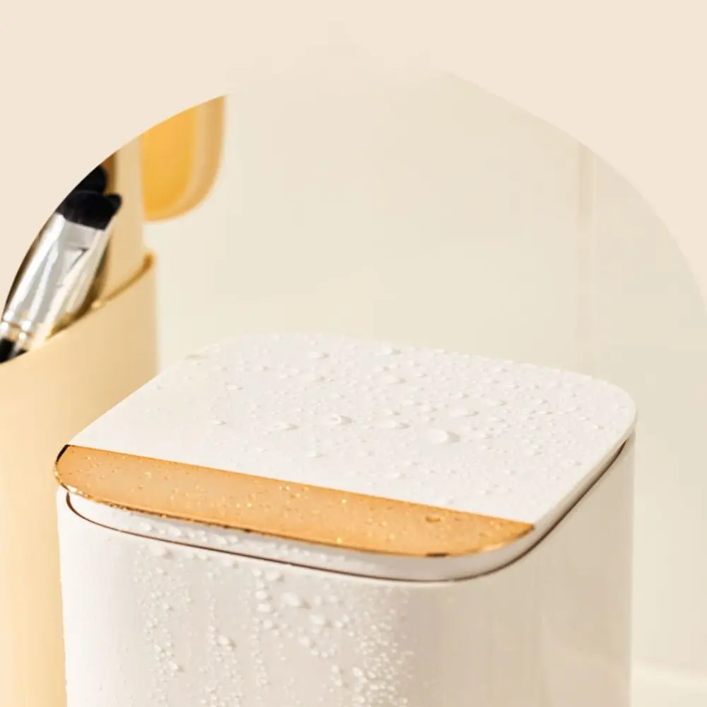 Automatischer Hebe-Make-up-Pinselhalter, staubdicht, große Kapazität, Desktop-Make-up-Werkzeughalter, wasserdicht, mit Deckel, Lippenstifthalter