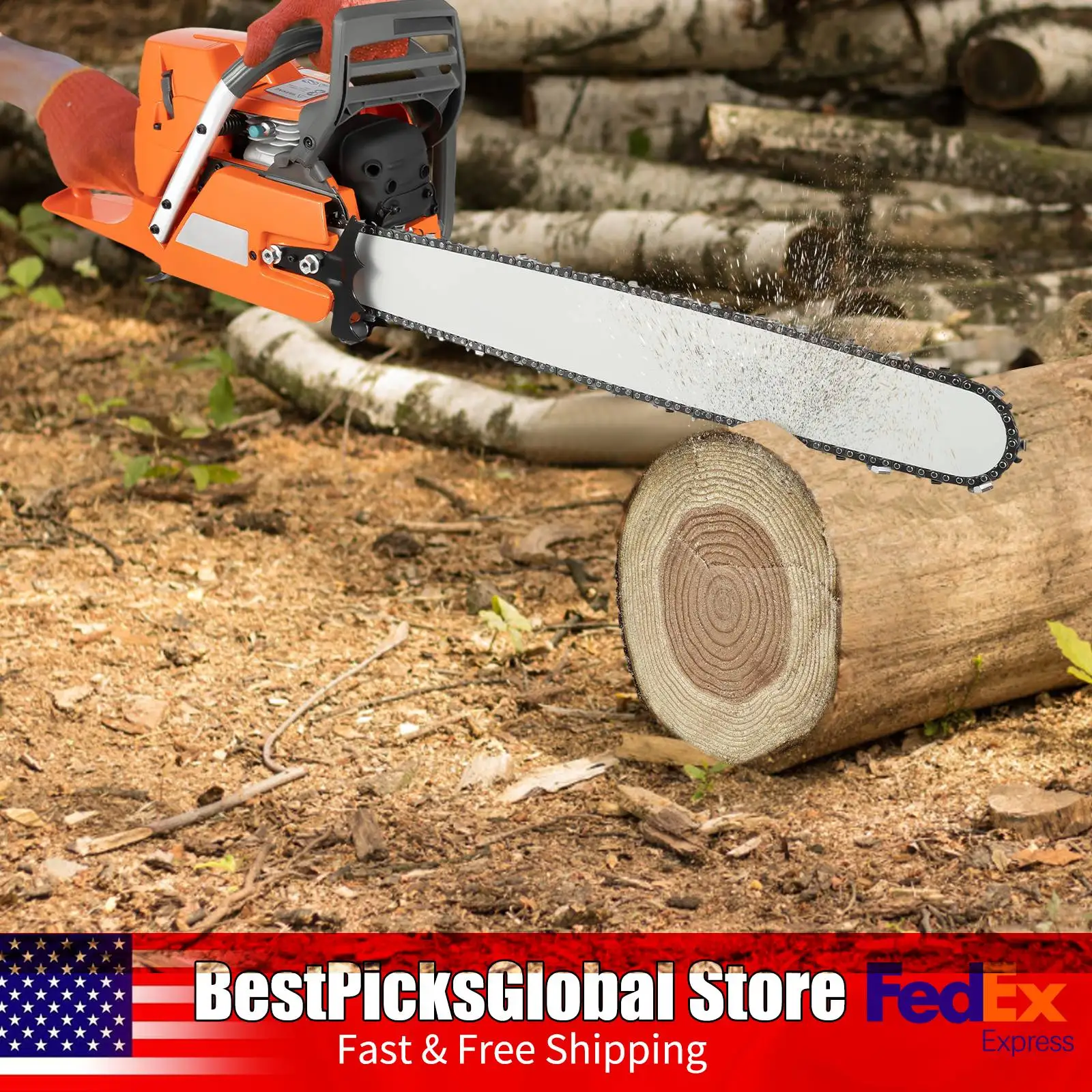 

Бензиновая бензопила 3,9 кВт, 2800 об/мин, 24 дюйма, 72CC, сверхмощная бензиновая цепная пила с направляющей из сплава для резки древесины, лесозаготовок