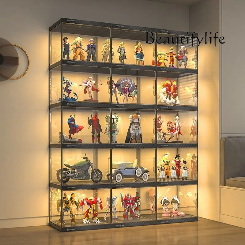 LEGO Figure Display Cabinet Household Transparent Storage Cabinet Multi-layer Large Capacity Up to Dust-proof Shelf