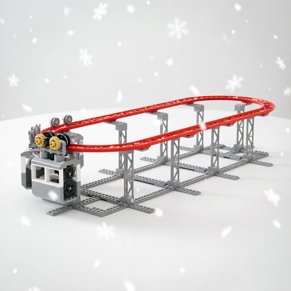 Mesmerizing Rotating Cable Car Machine - Hypnotic Circular Track Motion Model, Creative Stress Relief Gadget & Desktop Kinetic
