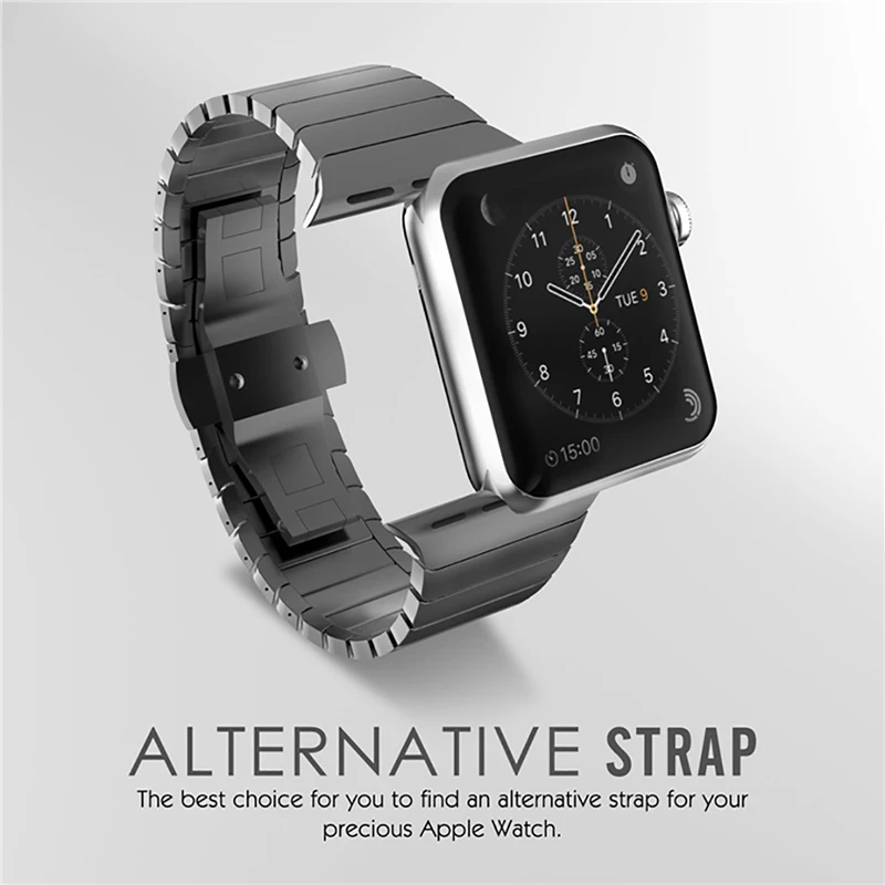 Strap For Apple watch band 41mm 45mm 44mm 40mm 42mm 38mm Stainless Steel link bracelet Wrist belt iWatch 7 6 5 4 3 2 Accessories