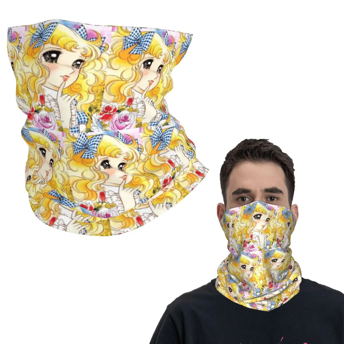 

Конфеты Конфеты Япония Аниме Манга Бандана Шеи Маска с принтом Шарф Многофункциональная маска для лица для мужчин Женщин Взрослых Моющаяся