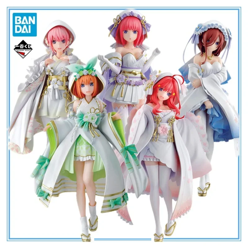 

BANDAI Ichiban Kuji The Quintessential Quintuplets Nakano Ichika Nino Miku Yotsuba Itsuki Anime Action Figures Model Toys Gift