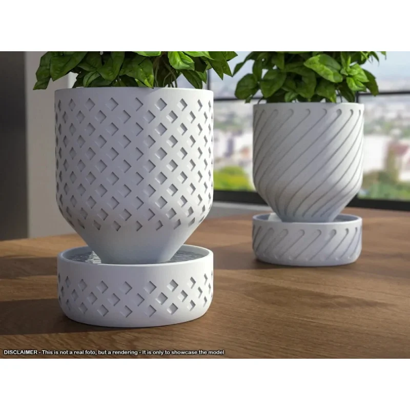

3DPrint Automatic Watering Flower Pot