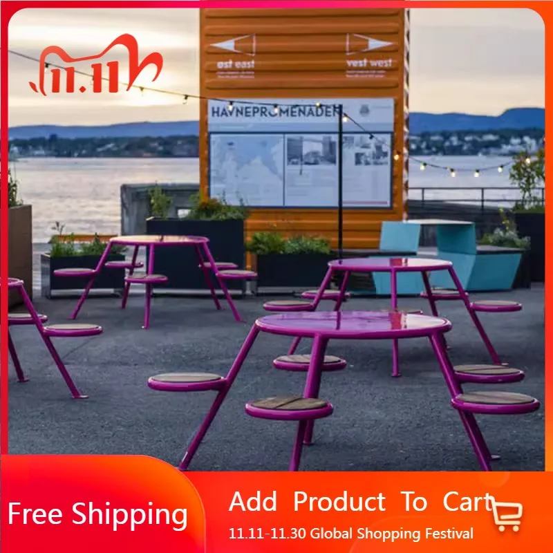 

Restaurant Mobile Garden Furniture Sets Outdoor Study Chairs Table Modern Luxury Balcony Camping Writing Mesa Home Furniture