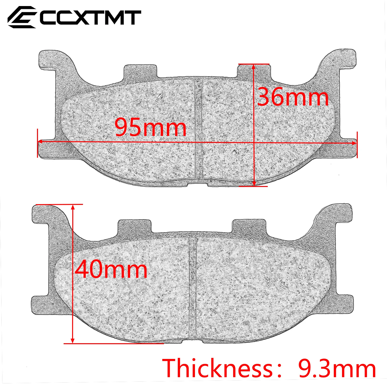 For YAMAHA SRV250 XJ400 YP400 XP500 XV535 XJ600 XVS650 XVS950 XVS1100 XVS1300 Motorcycle Motocross Universal Front Brake Pads