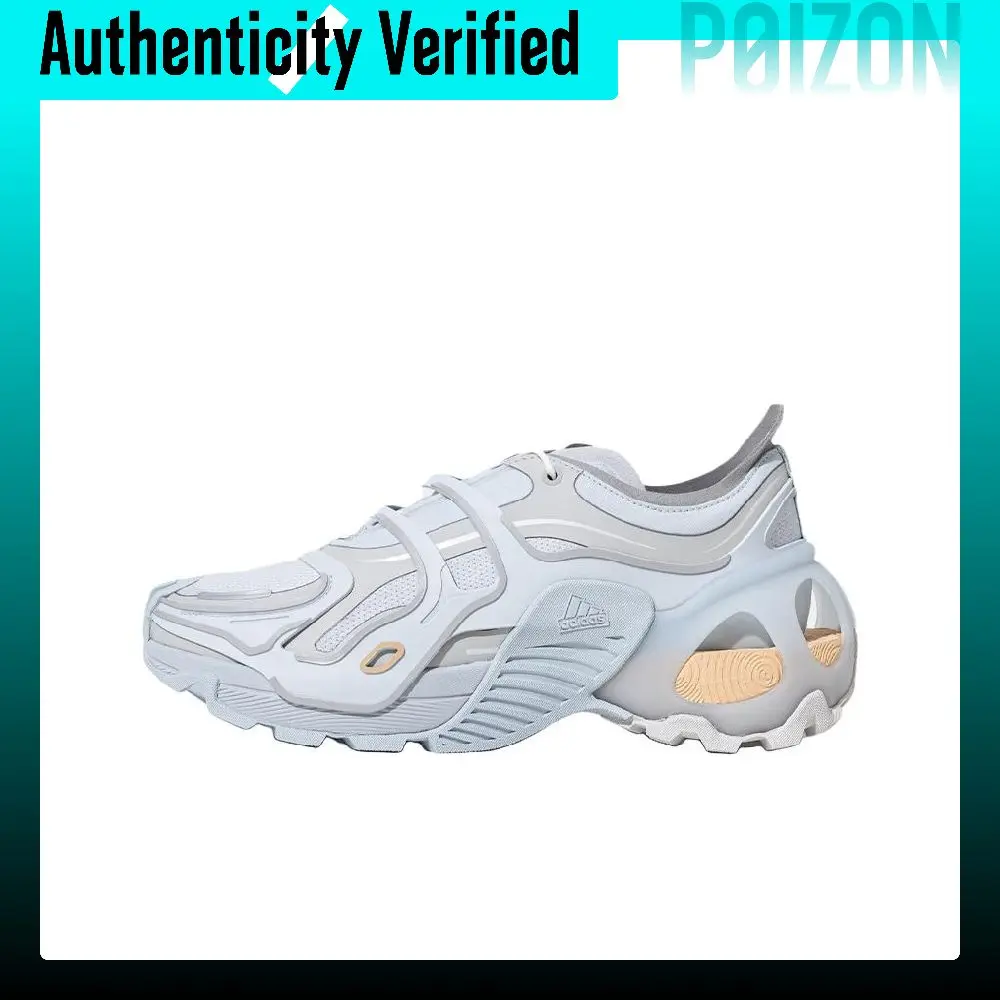 Adidas Wonder Runner Fabric Cushioning Slip Resistant Abrasion Resistant Low top Running Shoes Unisex Blue Gray White IF1706