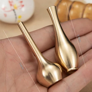 Vas Tembaga Murni Mini Dekorasi Rumah Emas Dekorasi Ruang Tamu Vas Antik Vas Tinggi Vas Bunga Unik Vas Nordic 10 vas bunga emas penjualan terbaik - №