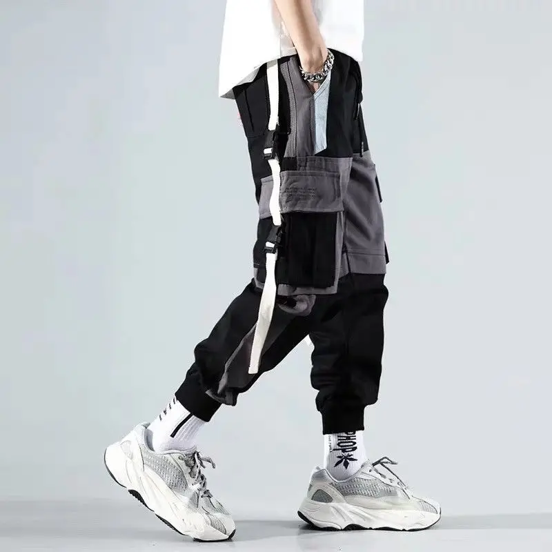 Cargo Pants for Men Stacked White Multipockets Trousers Man Harem Autumn Multi Pocket Y2k Techwear Emo New in Fashion Baggy Long