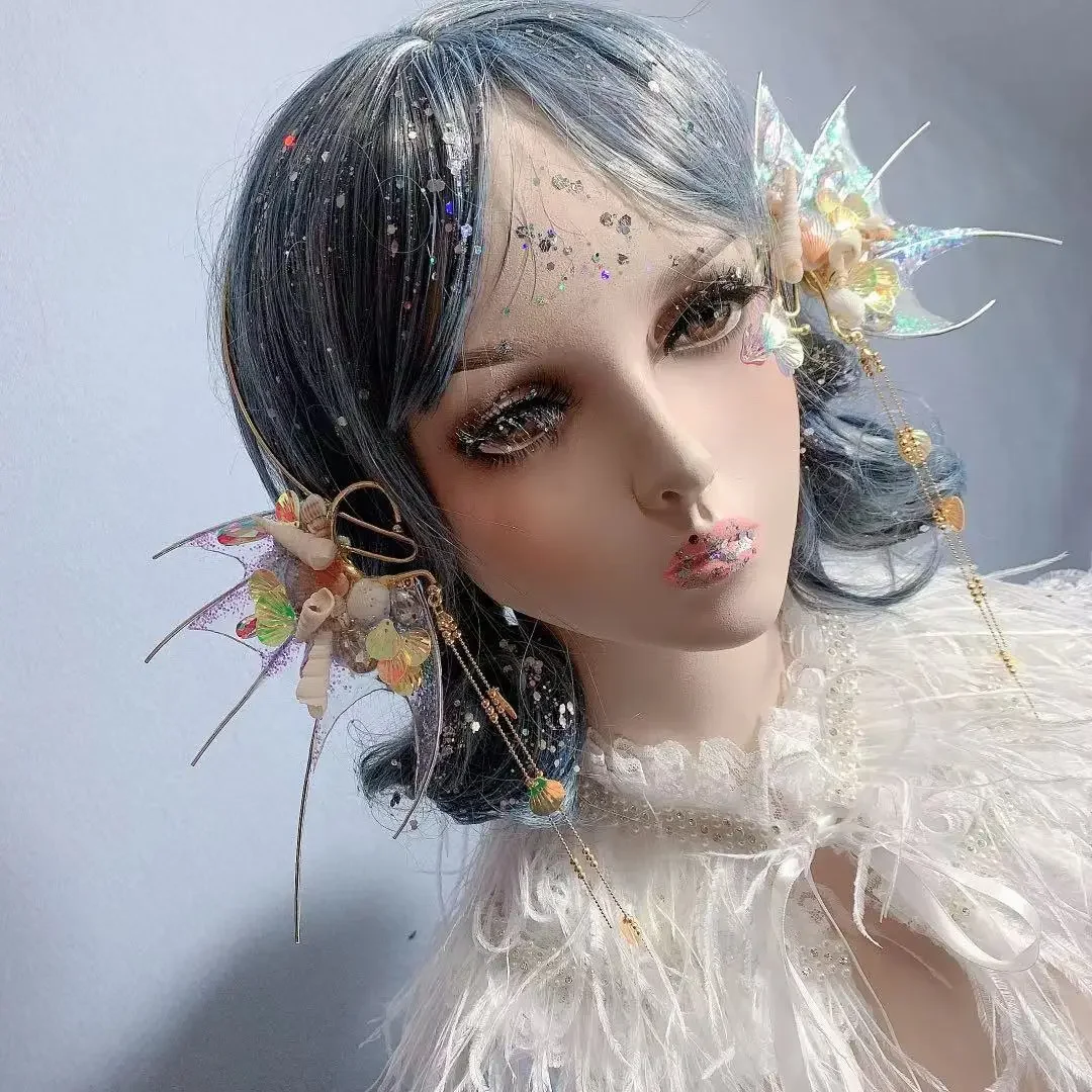 Mackerel Ear Mermaid Hair Clip Accessories Elf Cosplay Props Mermaid Prom Photography Studio Princess Party