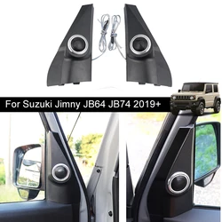 2PCS A Pillar Audio Speaker Panel Horn For Suzuki Jimny JB64 Sierra JB74W 2019 2023 Frame Sound Interior Refit Accessories