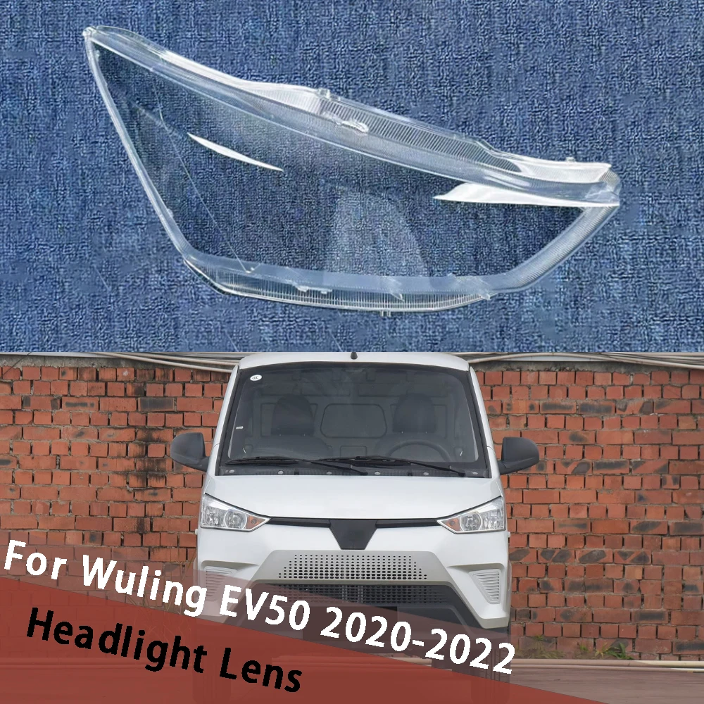 For Wuling EV50 2020 2021 2022 Headlight Cover Transparent Lampshade Headlamp Shell Plexiglass Replace Original Lens Housing