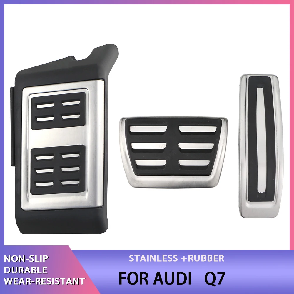 For Audi Q7 4L (07-15) for Volkswagen Touareg 07-18 / Porsche Cayenne 07-16 Car Accessories Gas Brake Footrest Dead Pedal Cover