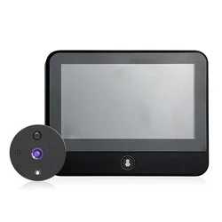 Tuya-visiophone sans fil, écran IPS 4.3 pouces, sonnette IP, vidéo visuelle, interphone, judas, caméra de porte, 2MP, 1080P