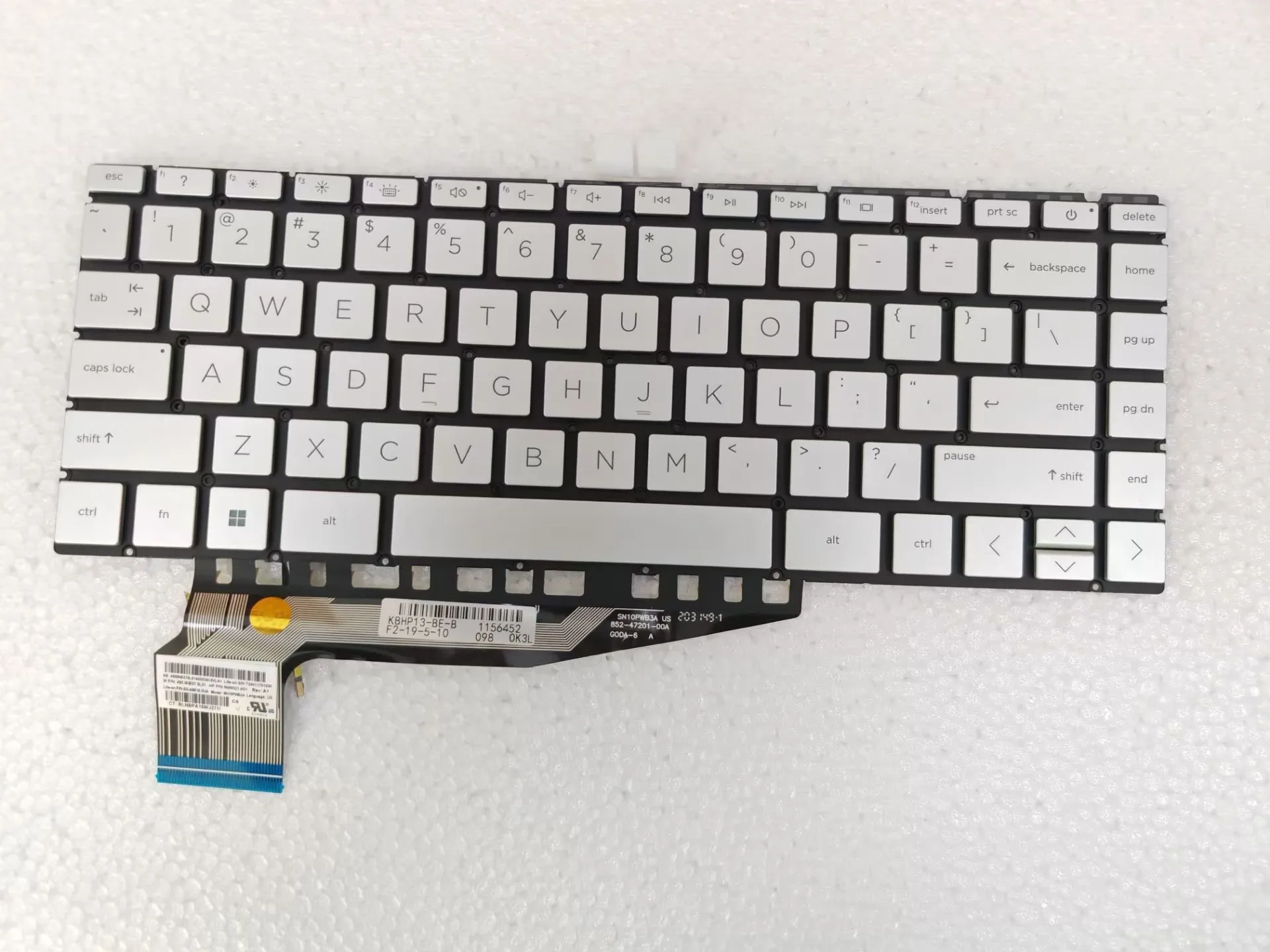New For HP Pavilion 13-BE Aero 13-BE0000 13-BE1000 13-BE2000 TPN-W152 Laptop Keyboard US Silver With Backlit