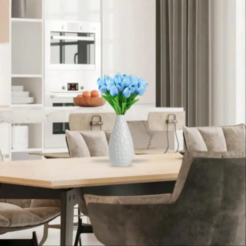 10 زهور توليب صناعية لديكور المنزل، ديكور غرفة المعيشة وغرفة النوم، نباتات مزيفة، ديكور الربيع والصيف، هدية عيد الأم