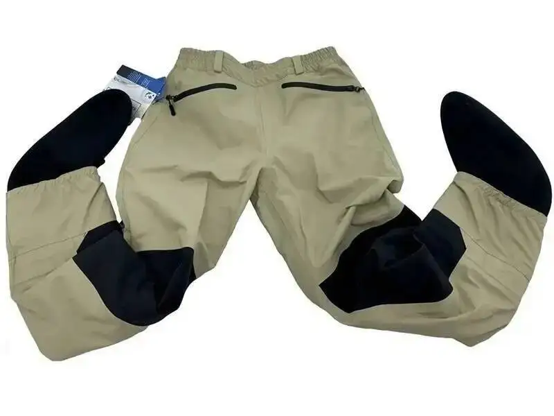 ELUANSHI Fliegenfischer-Wathose mit Flachem Bund, Strapazierfähige Wathose mit Strumpffuß – Detail 10