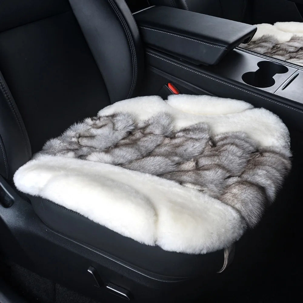 

Keep Warm Plush Car Seat Covers Thickened Non-slip Bottom Car Seat Protector Mat Soft Breathable Auto Seat Cushion Home