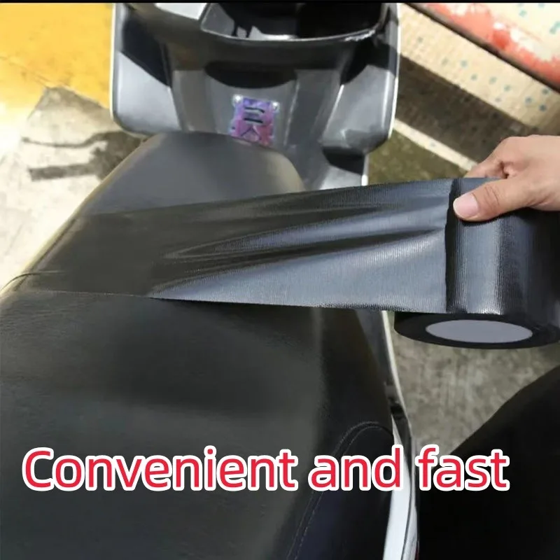1Roll Black Cloth Tape for E-Bike Leather Seat Repair, Sofa & Wear & Tear Black Tape 5CM X 5M