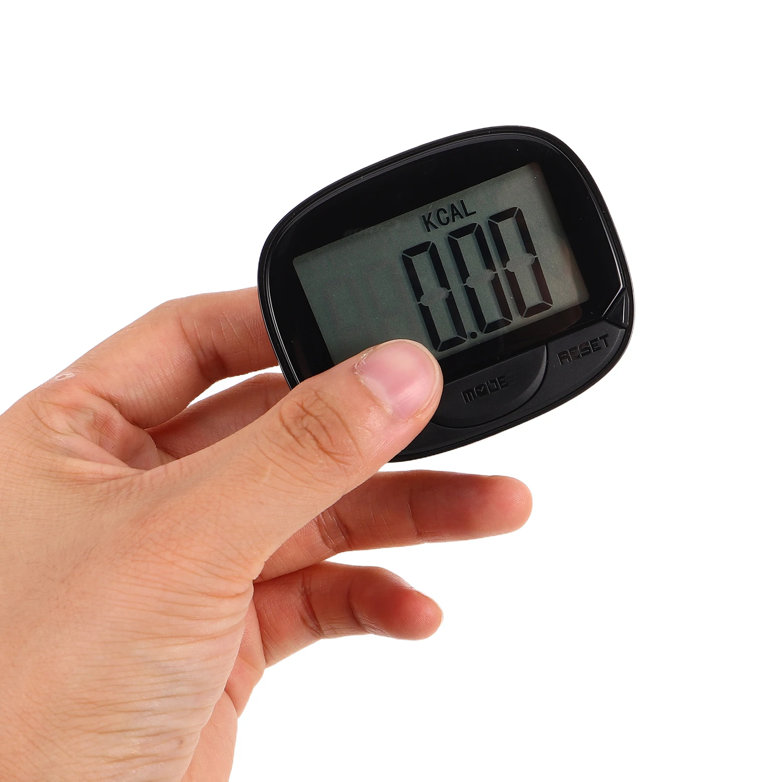 

Clip-on Pedometer Black Large LCD Display Accurate Step Counter Walking Steps Tracker Portable Fitness Tracker for Women Men