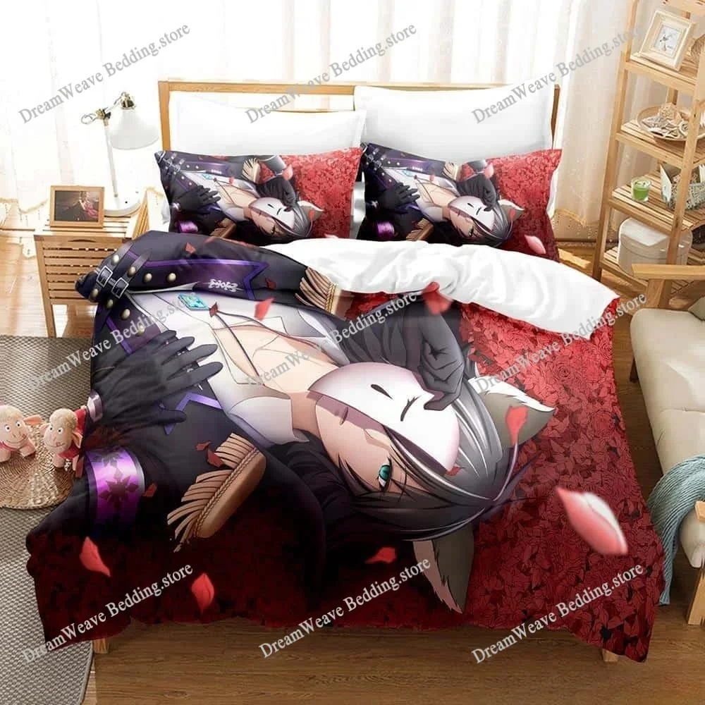 

Show By Rock! Luxury Bedding Set Japan Anime Cartoon Duvet Cover Set Comforter Bedspread Twin Single Size Printed Home Textile74